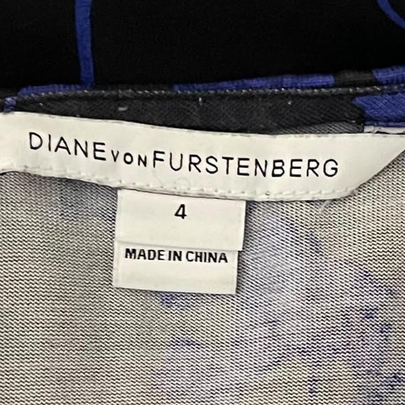 Diane Von Furstenberg Size 4 Riviera Silk Long Sleeve Chiffon Wrap Dress - Picture 5 of 10